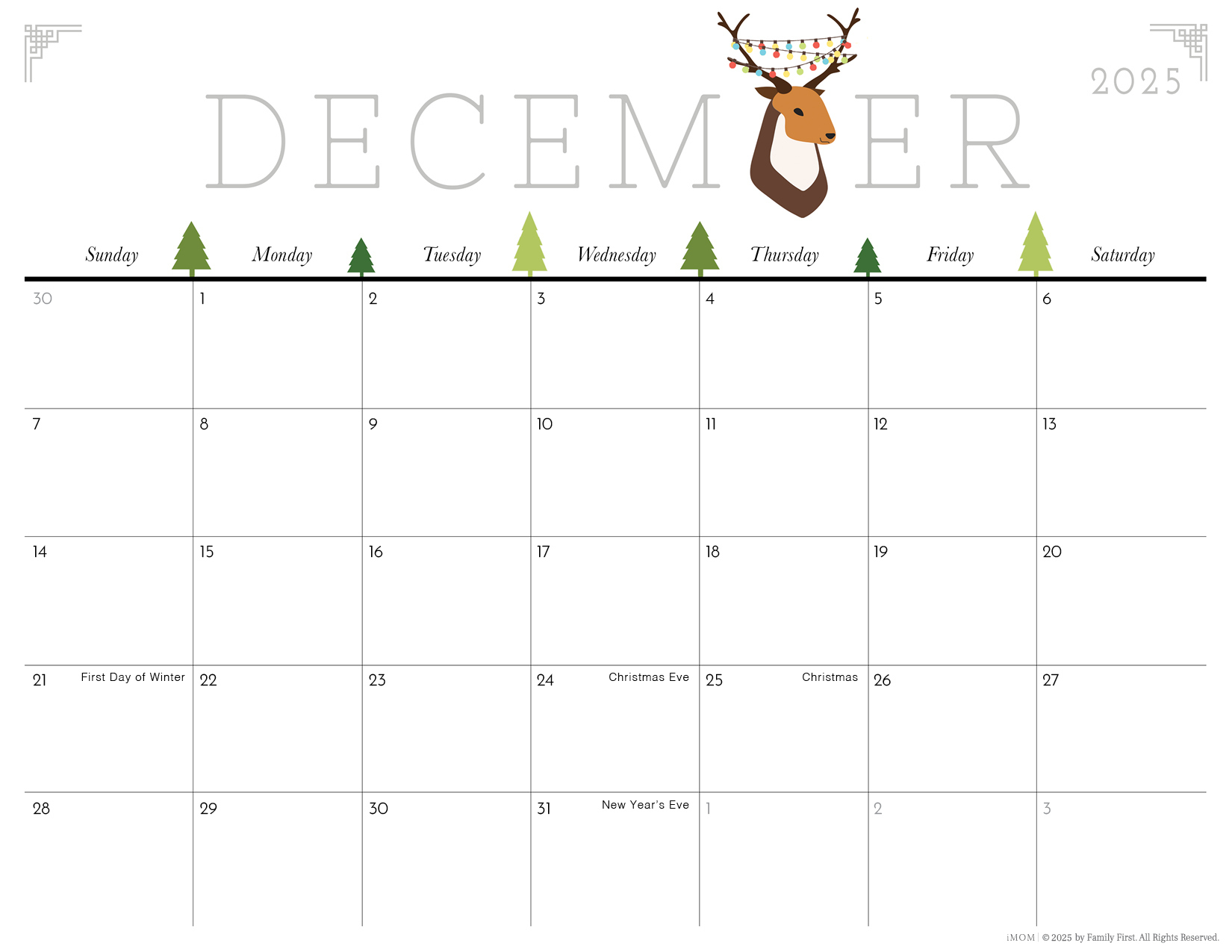 2025 Cute Printable Calendars For Moms - Imom inside Imom Printable Calendar December 2025
