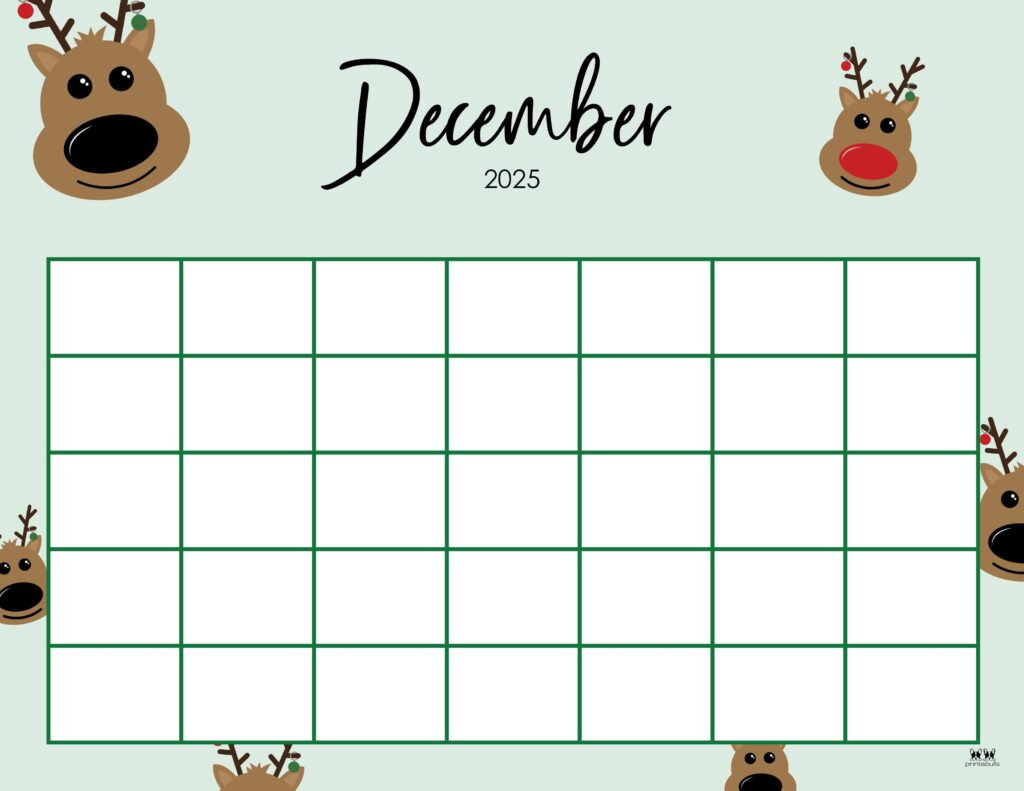 December 2025 Calendars - 107 Free Printables | Printabulls regarding Cute Printable December 2025 Calendar