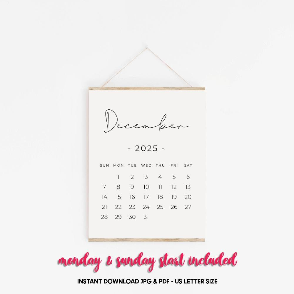 December 2025 Printable Calendar, Pregnancy Calendar Digital with Free Printable Pregnancy Announcement Calendar December 2025