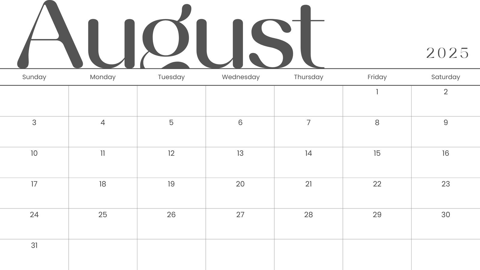 Free Printable August 2026 Calendar Templates | Canva with Printable Calendar August 2025 to December 2025